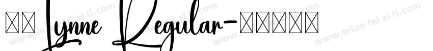 拾柒Lynne Regular字体转换